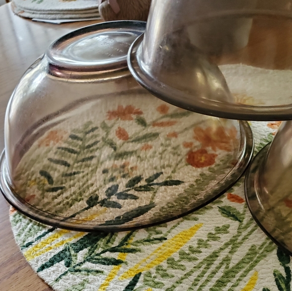 3 Pyrex Bowls,brown In Color - Picture 2 of 4